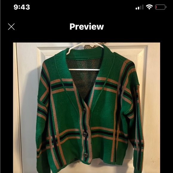 None Sweaters - Cardigan Green and Black S/M